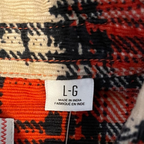 BDG | Urban Outfitters Exclusive Evan Plaid Corduroy Button Front Shirt - Picture 5 of 7